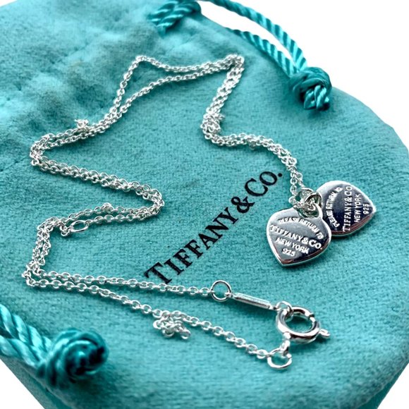 Tiffany & Co. Jewelry Tiffany Co Double Mini Heart Tag Pendant